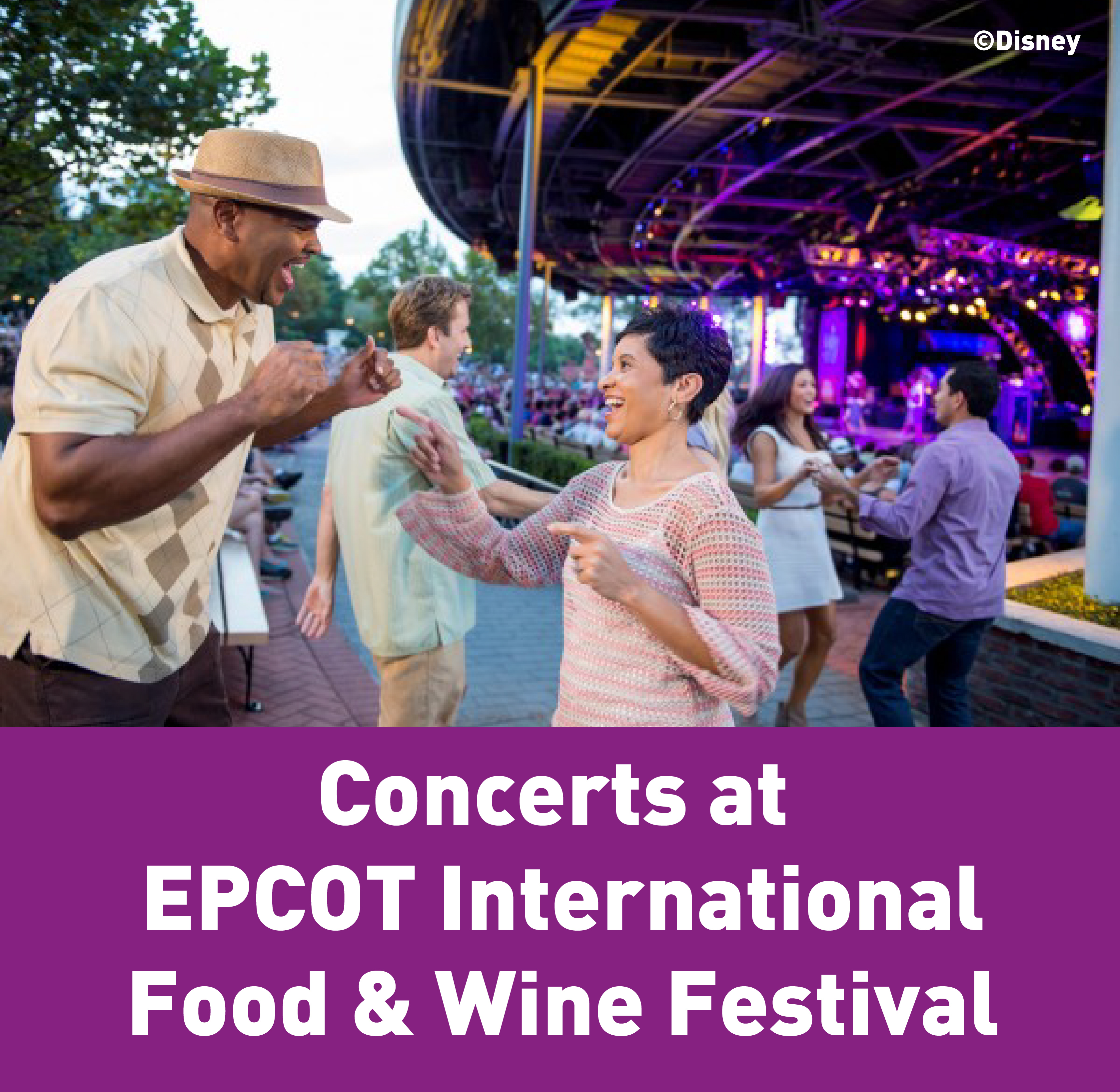 Concerts at Epcot international food & wine festival