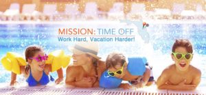 Mission Time Off - work hard, vaction harder