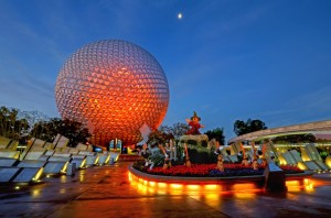 Epcot lit up - Best Disney rides for Adults